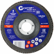 Cutop Profi  Круг 125х22 лепестк. торц. шлиф., зерно P100, (5/200)
